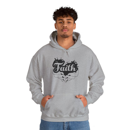 Christian Unisex Hooded Sweatshirt - Faith In Your Hands Design