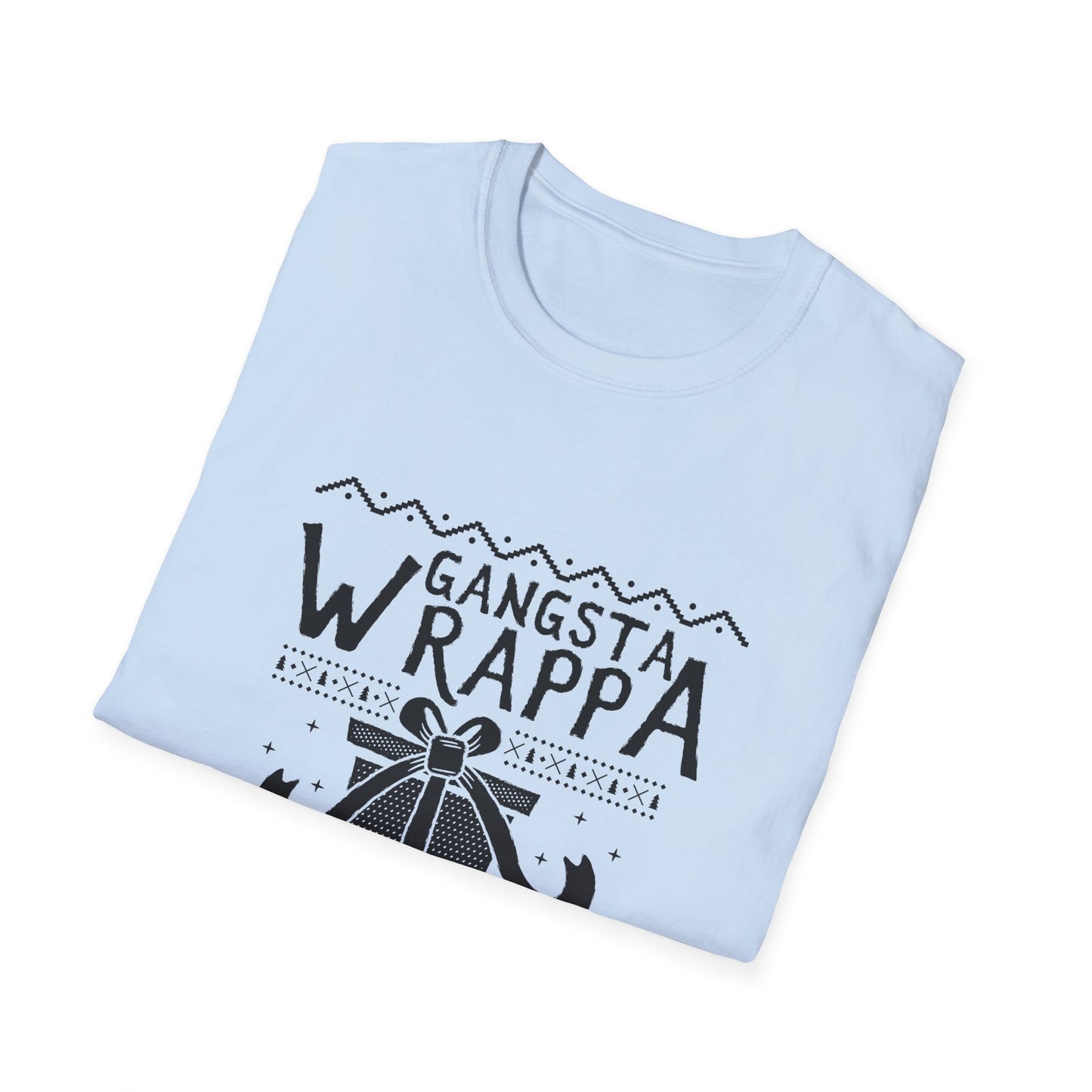 Christmas Unisex T-Shirt - Gangsta Wrappa Design