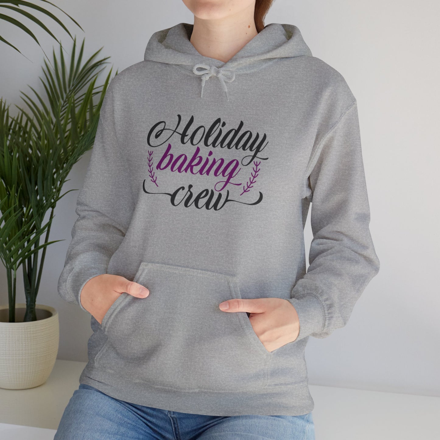 Christmas Unisex Hooded Sweatshirt - Holiday Baking Crew Design