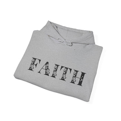 Christian Unisex Hooded Sweatshirt - Faith Black Design