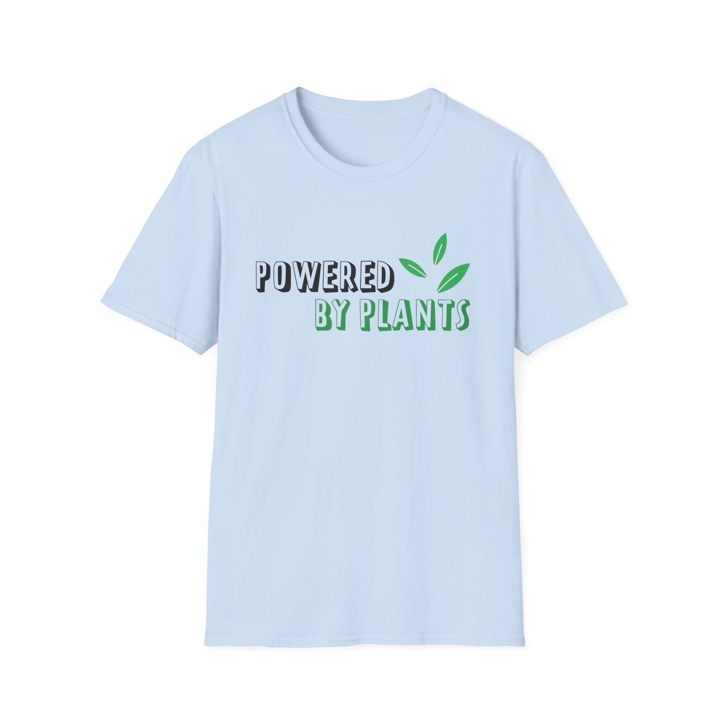 Motivational Unisex T-Shirt - Powered By Plants Design