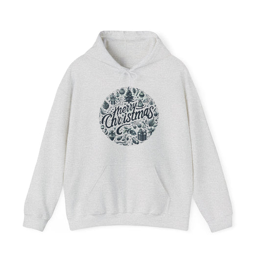 Merry Christmas Abstract Seamless Pattern Christmas Hoodie - Unisex