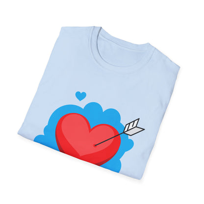 Valentine's Day Unisex T-Shirt - Simple Heart Design