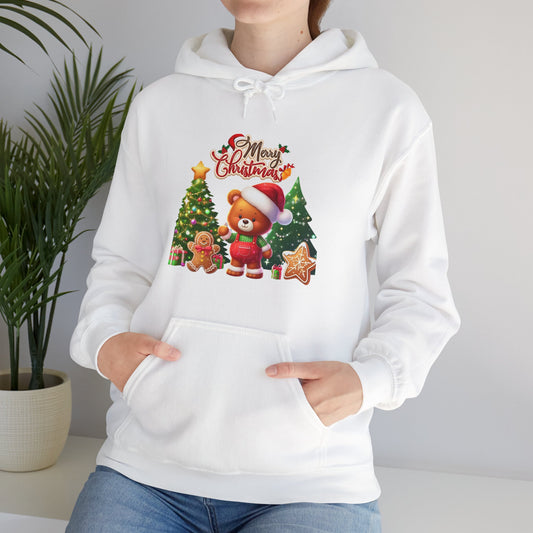 Festive Teddy Bear Christmas Hoodie - Unisex
