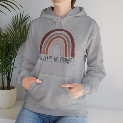 Christian Unisex Hooded Sweatshirt - God Keeps His Promises Design