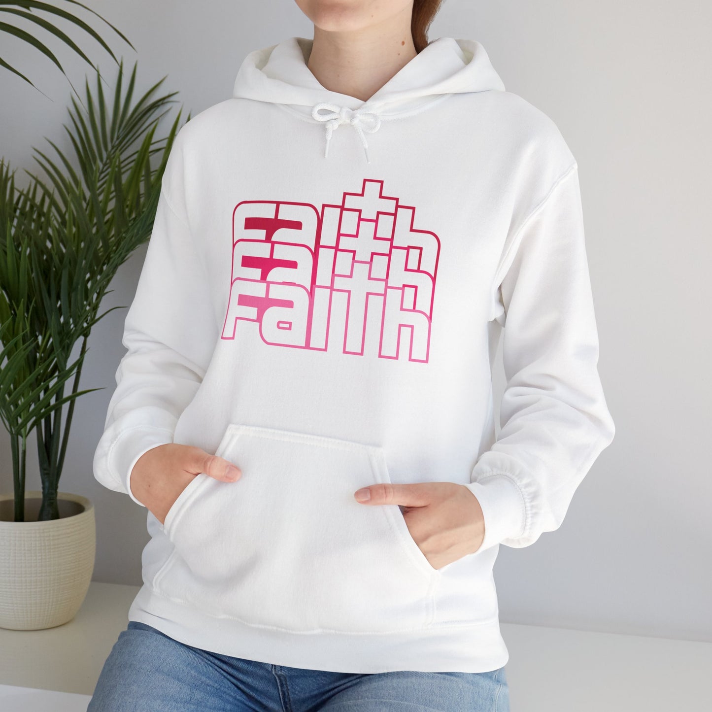 Christian Unisex Hooded Sweatshirt - Faith Echoes Design