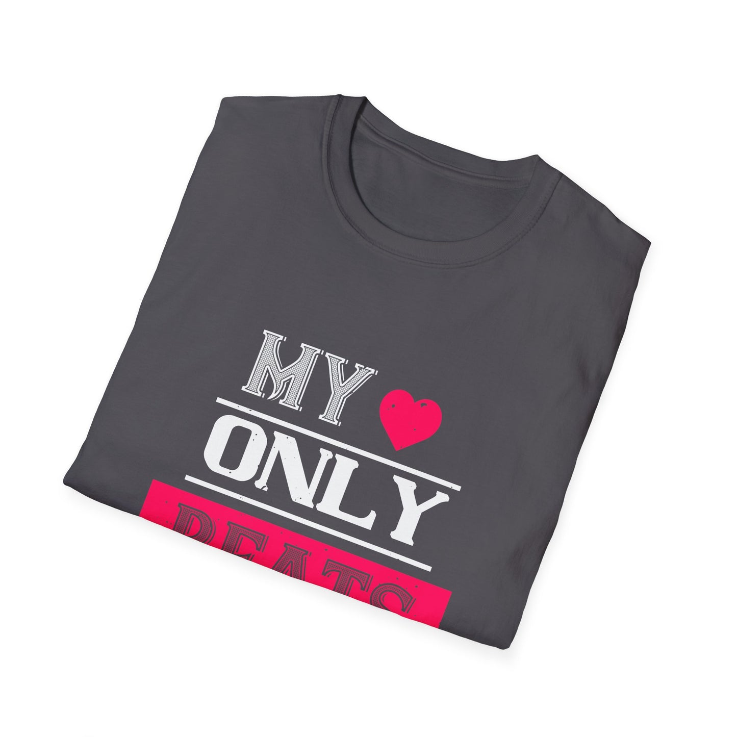 Valentine's Day Unisex T-Shirt - My Heart Only Beats For Him Design