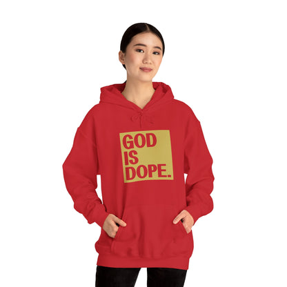 Christian Unisex Hooded Sweatshirt - God Is Dope Design