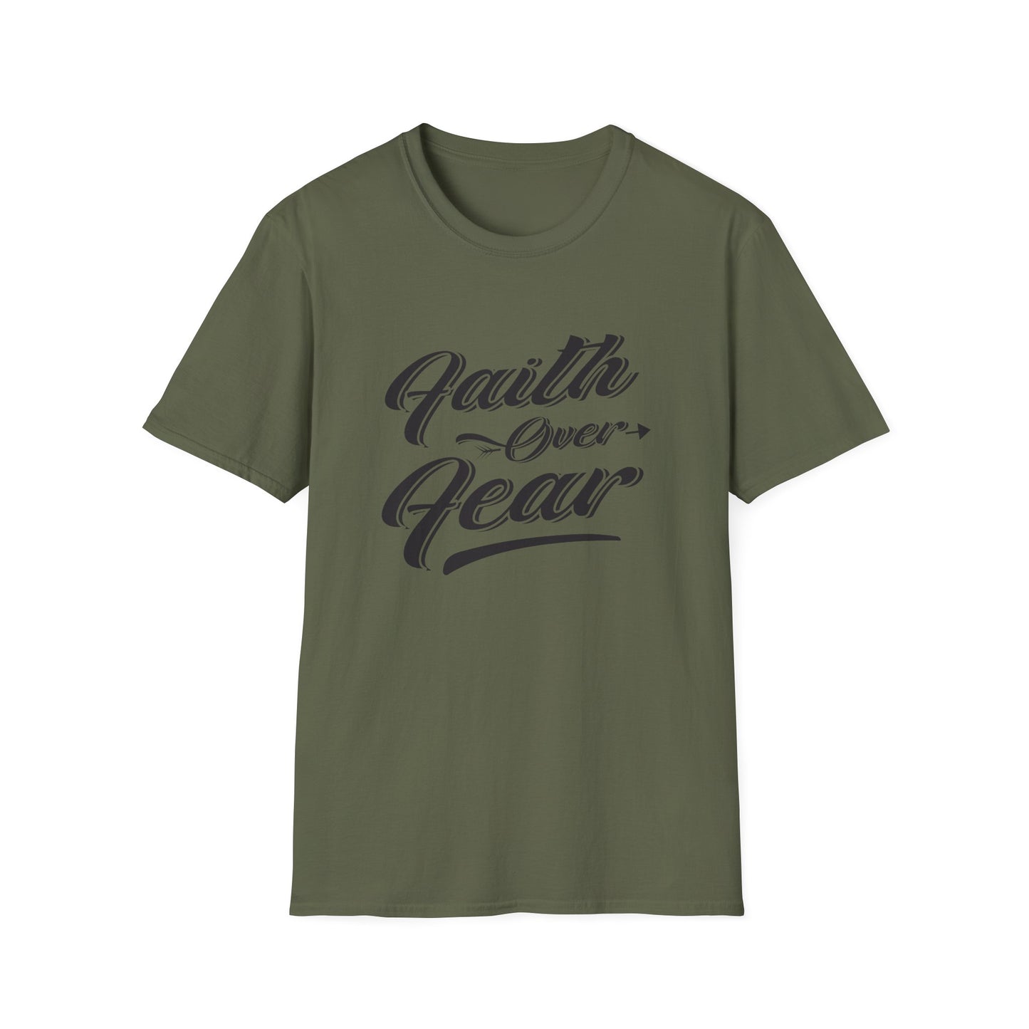 Christian Unisex T-Shirt - Faith Over Fear Design