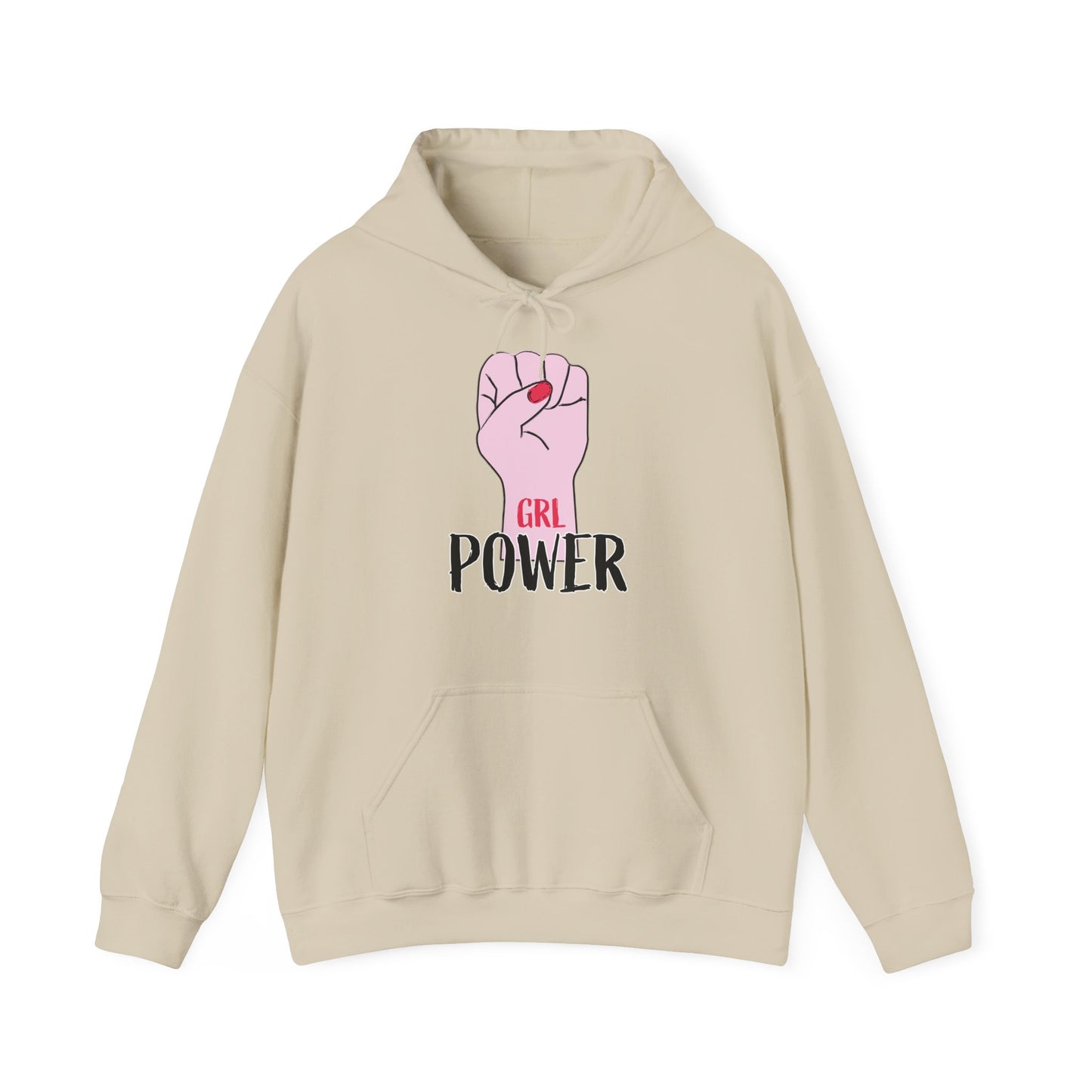 Motivational Unisex Hooded Sweatshirt - GRL Power Design