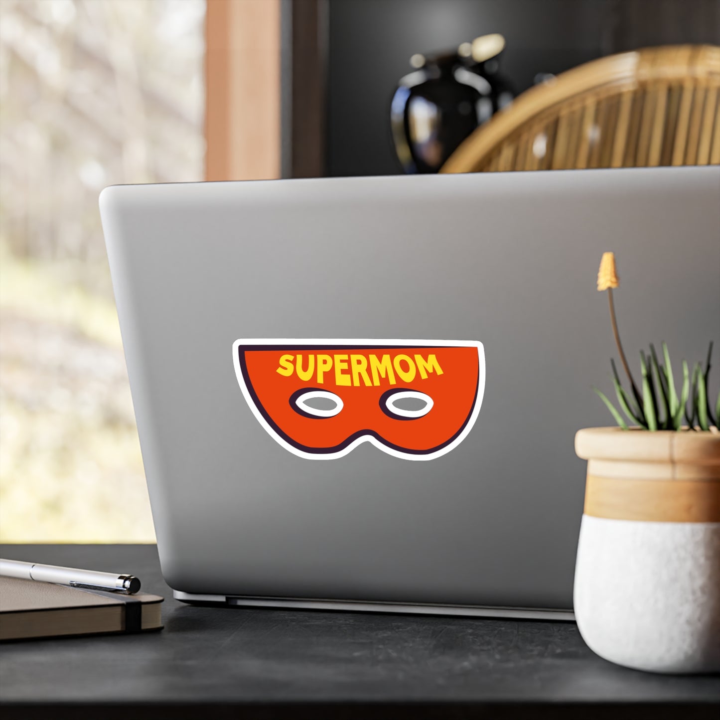 Supermom Hero Mask Sticker - Motivational Treats