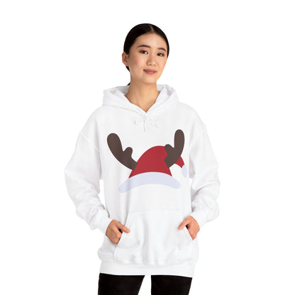 Christmas Unisex Hooded Sweatshirt - Santa's Hat Design