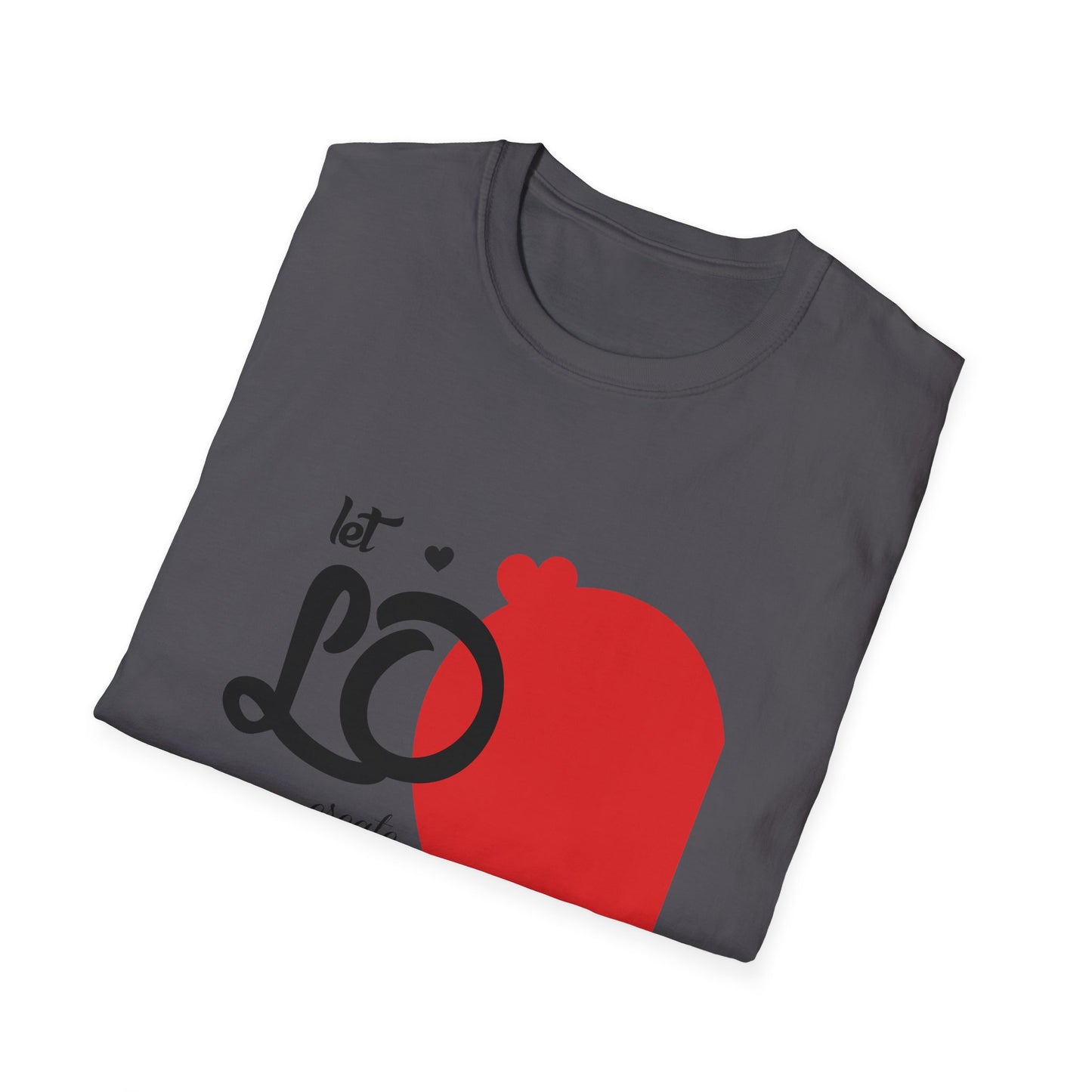 Valentine's Day Unisex T-Shirt - Let Love Create Miracle Left Design