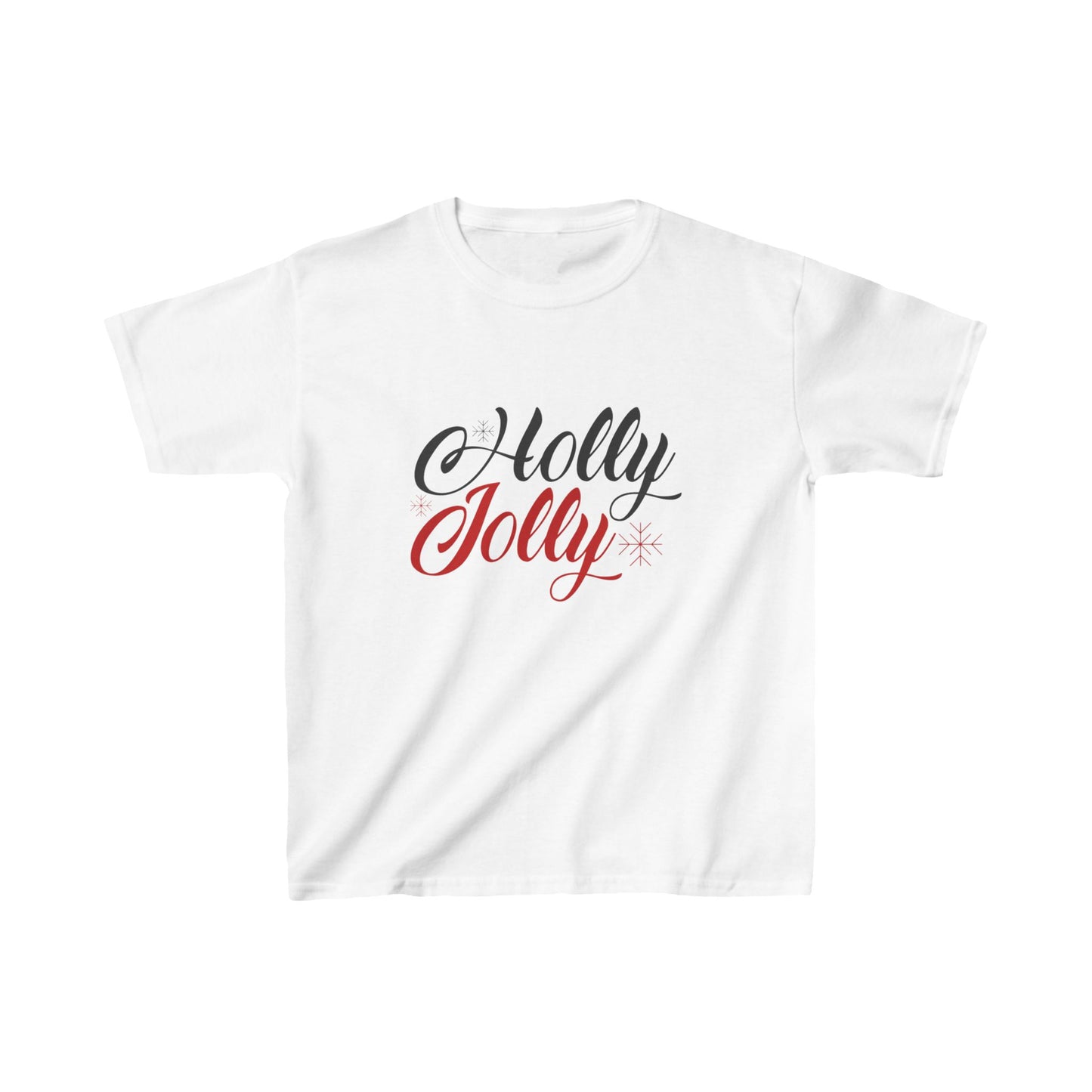 Christmas Unisex Kids T-Shirt - Holly Jolly Design