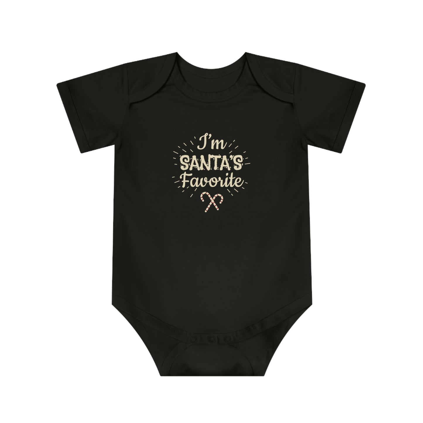 Christmas Baby Bodysuit - I'm Santa's Favorite Design