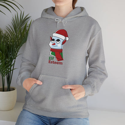 Christmas Unisex Hooded Sweatshirt - Elf Esteem Design