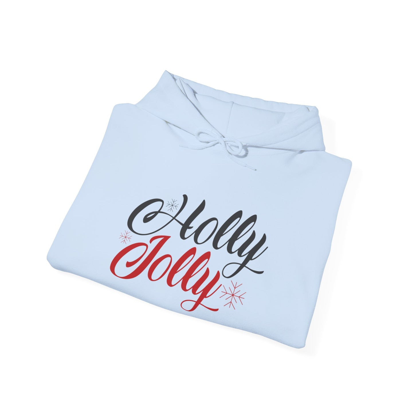 Christmas Unisex Hooded Sweatshirt - Holly Jolly Design