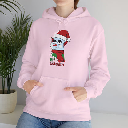 Christmas Unisex Hooded Sweatshirt - Elf Esteem Design