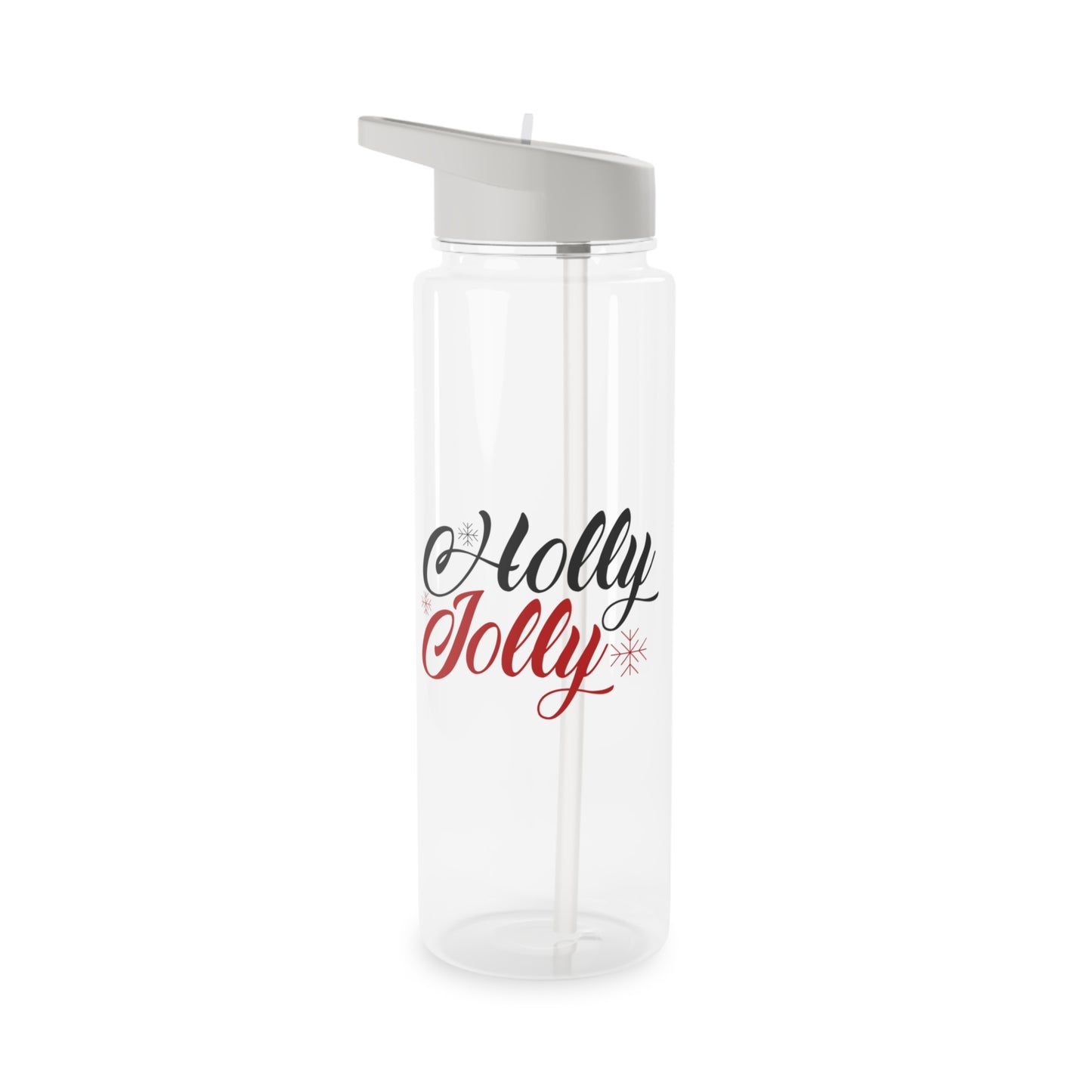 Tritan Water Bottle - Holly Jolly Design