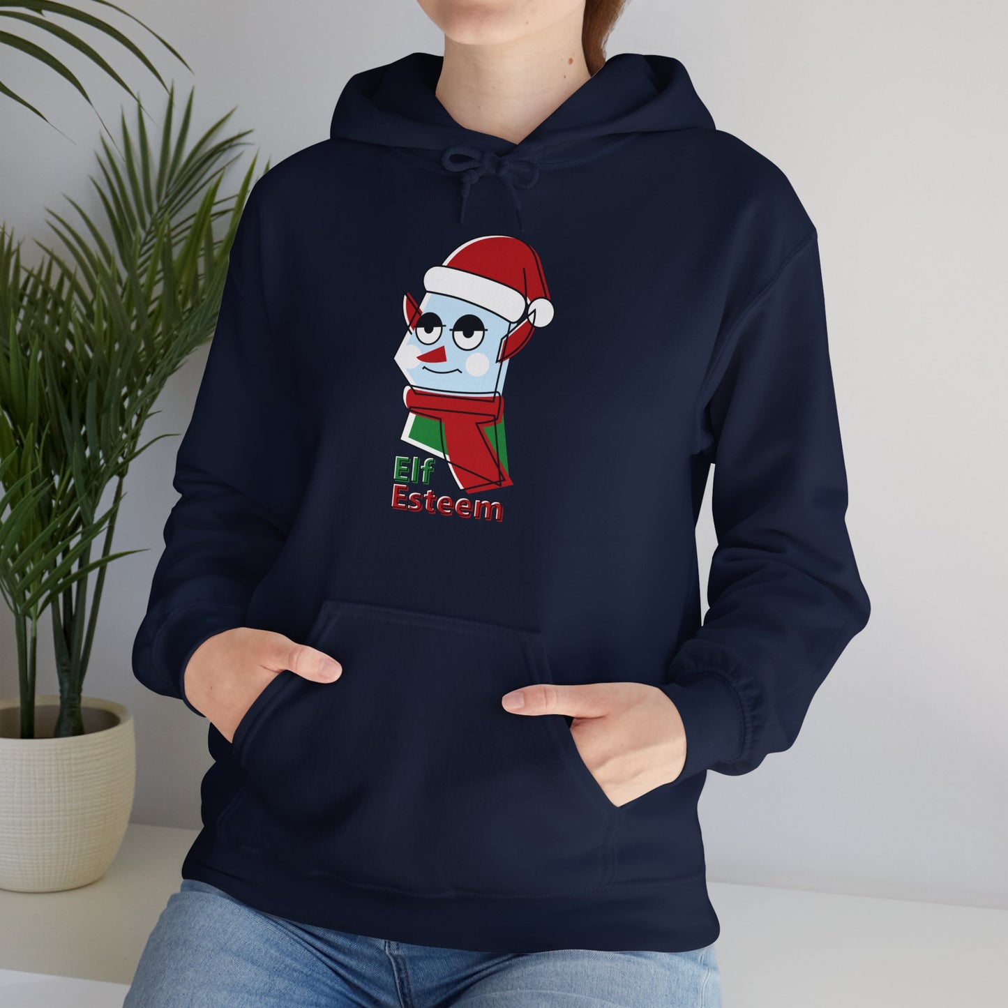 Christmas Unisex Hooded Sweatshirt - Elf Esteem Design