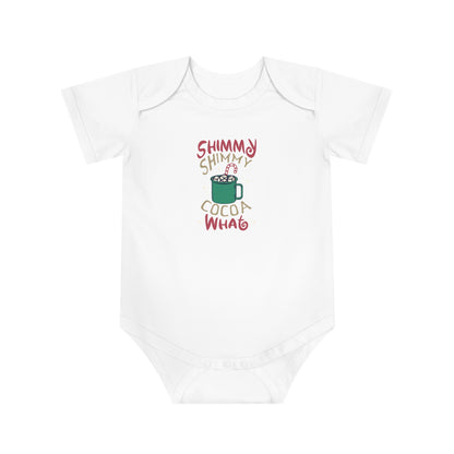 Christmas Baby Bodysuit - Shimmy Shimmy Cocoa What Color Design