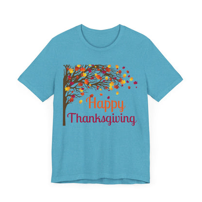 Autumn Leaves Thanksgiving T-Shirt - Unisex
