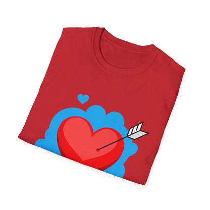 Valentine's Day Unisex T-Shirt - Simple Heart Design