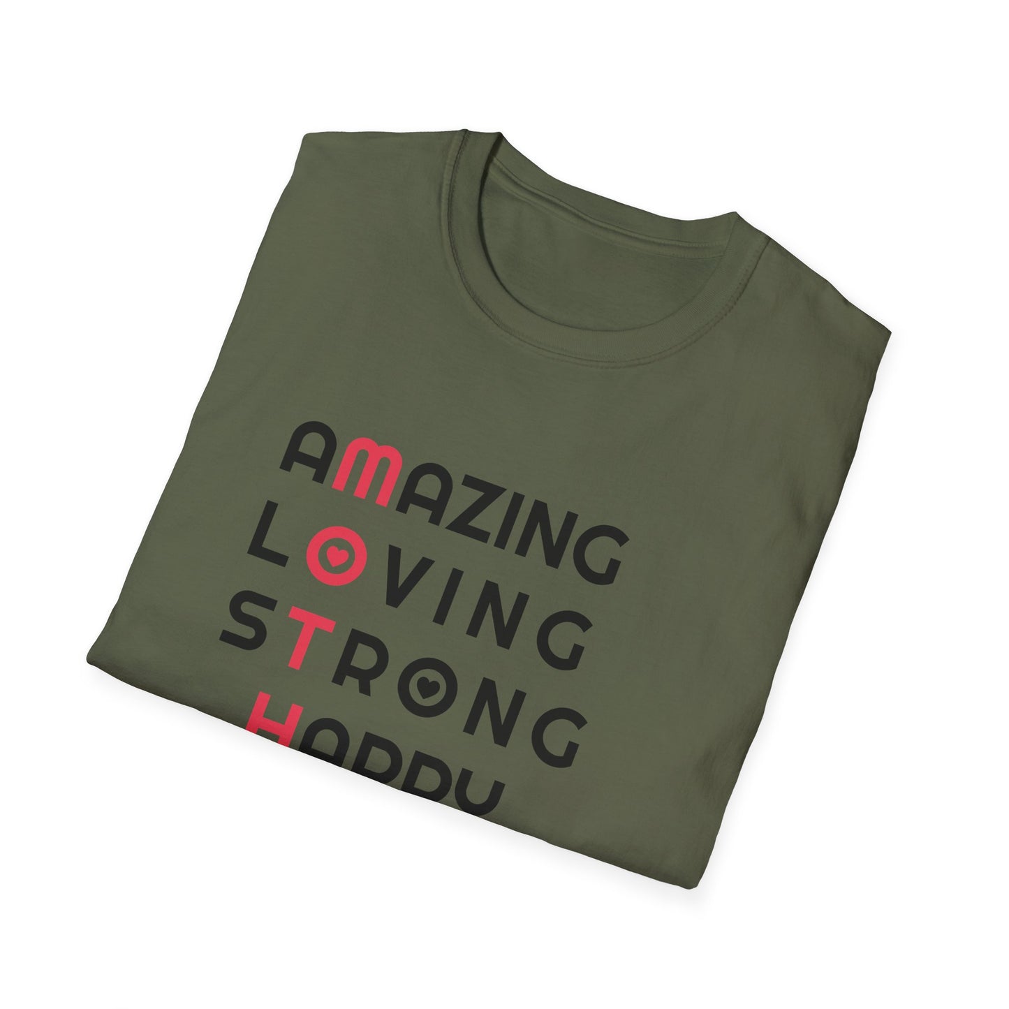 Mother's Day Unisex T-Shirt - MOTHER Amazing Loving Strong Happy Selfless Graceful Heart Design