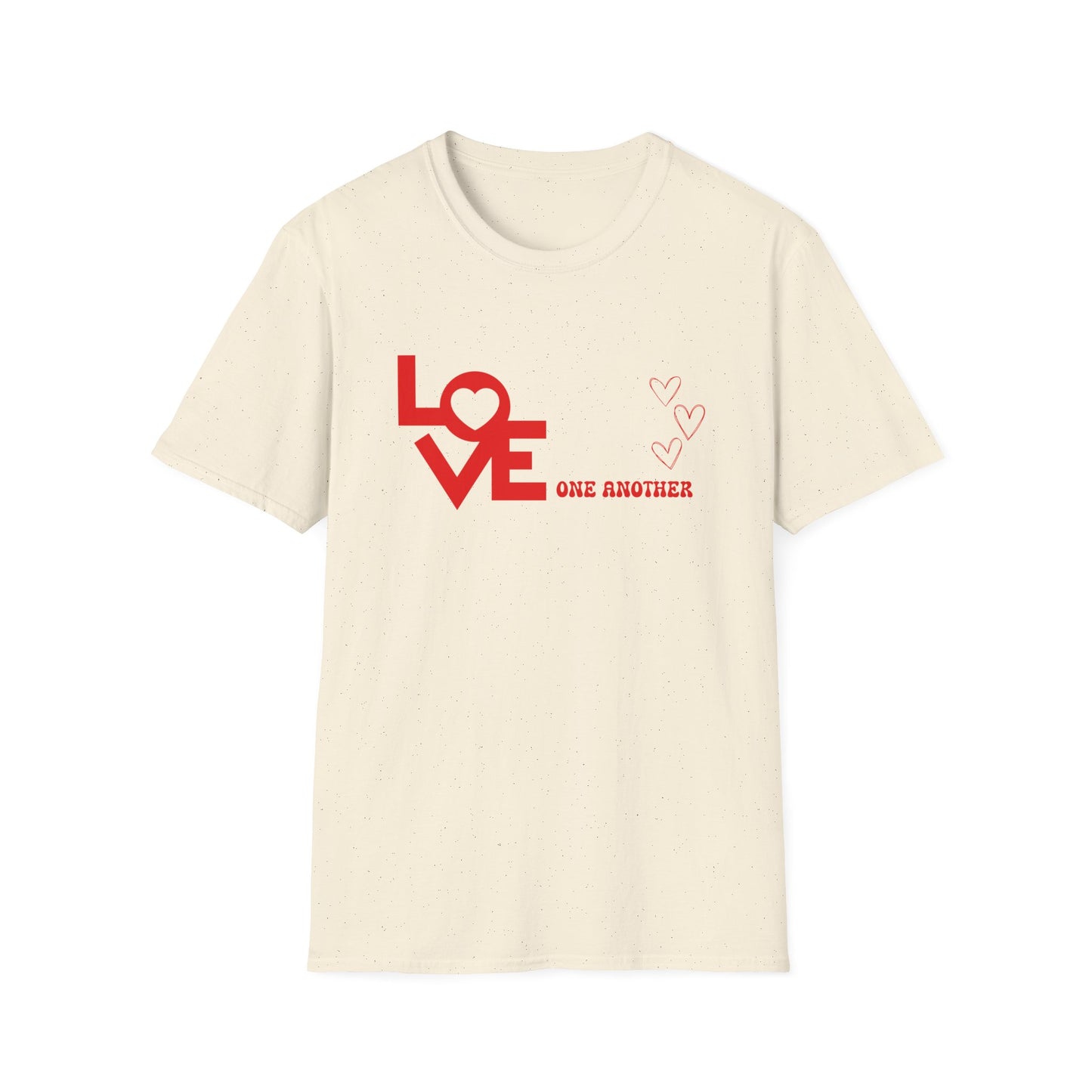 Valentine's Day Unisex T-Shirt - Simple Love One Another Design