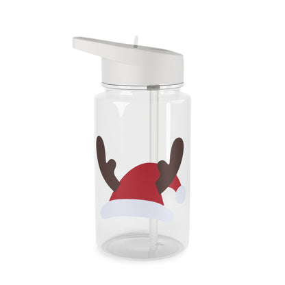 Tritan Water Bottle - Santa's Hat Design