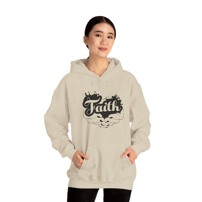 Christian Unisex Hooded Sweatshirt - Faith In Your Hands Design