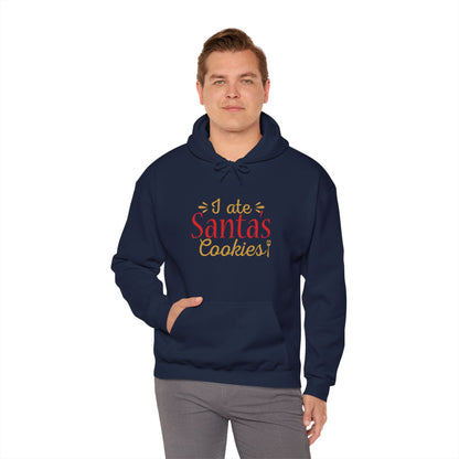 Christmas Unisex Hooded Sweatshirt - I Ate Santa's Cookies Design