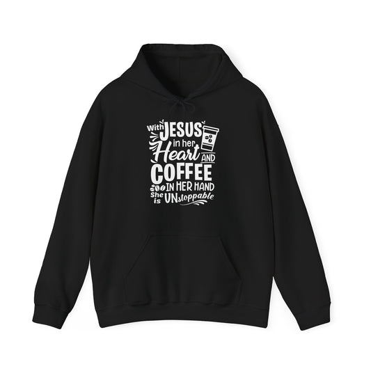 Jesus In Her Heart Christian Hoodie | Motivational Treats