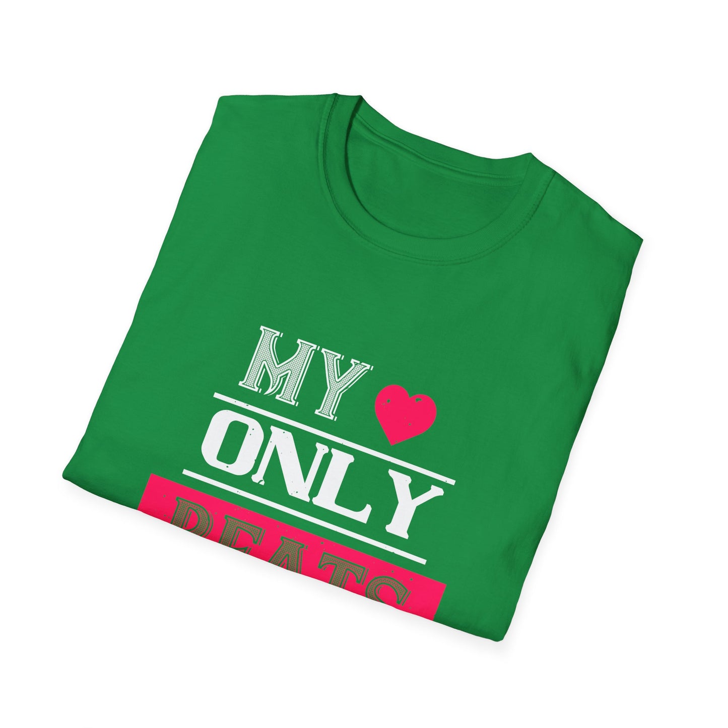 Valentine's Day Unisex T-Shirt - My Heart Only Beats For Him Design