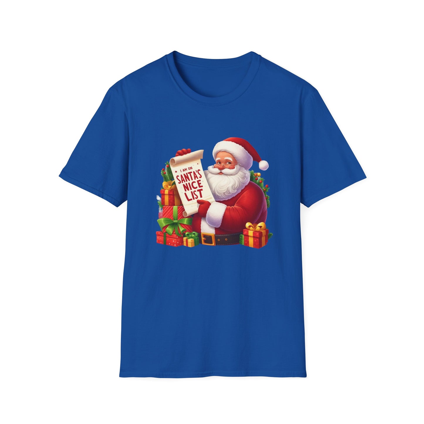 Christmas Unisex T-Shirt - Santa's Nice List Design