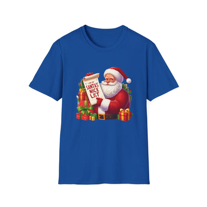 Christmas Unisex T-Shirt - Santa's Nice List Design