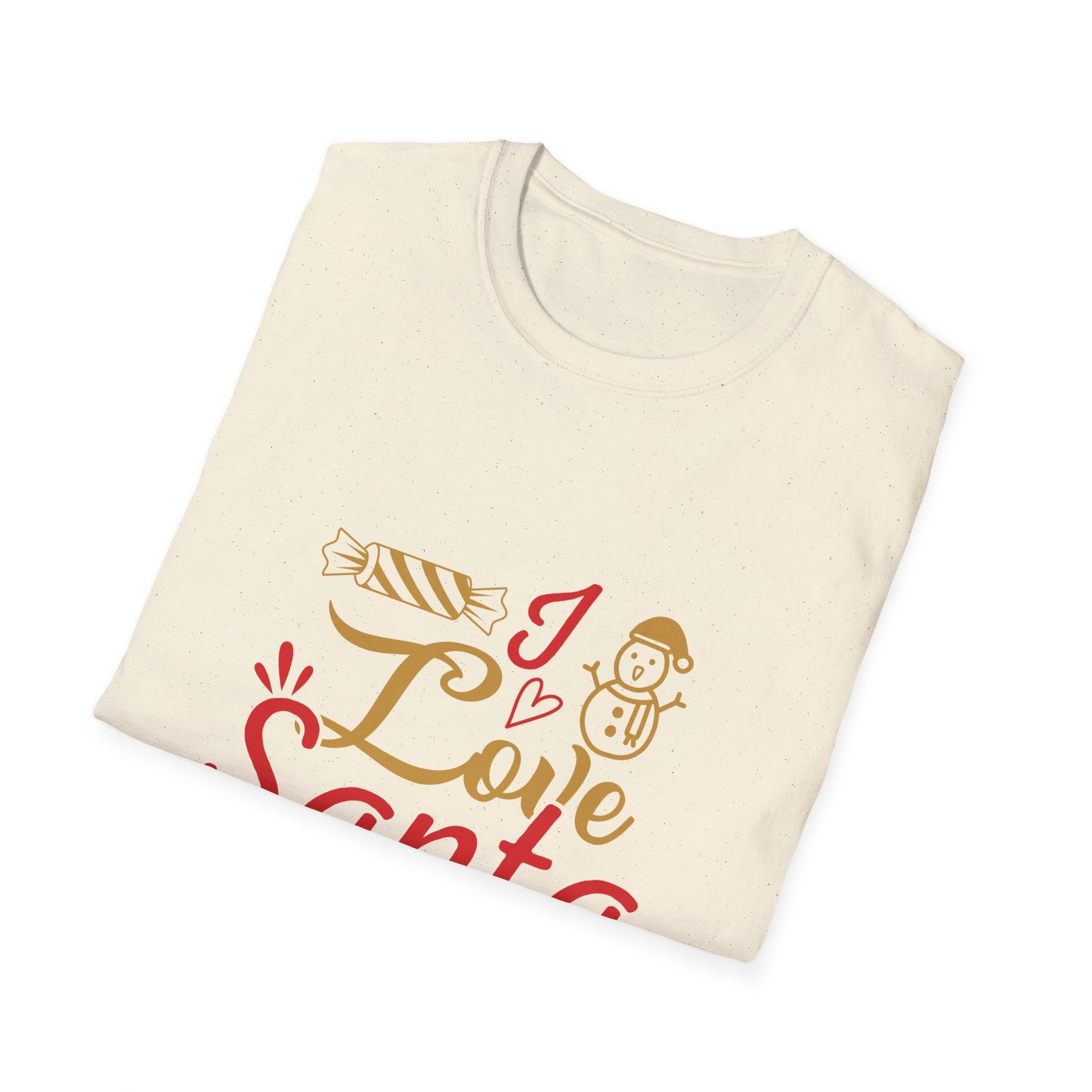 Christmas Unisex T-Shirt - Love Santa Design