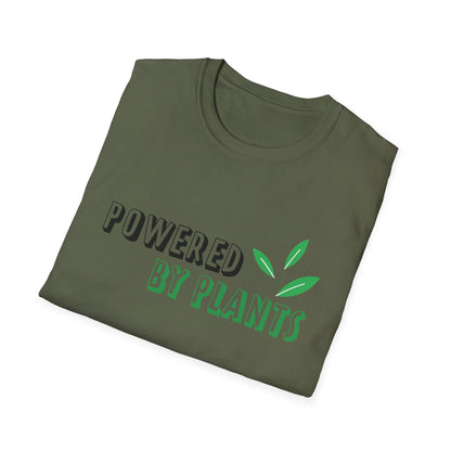 Motivational Unisex T-Shirt - Powered By Plants Design