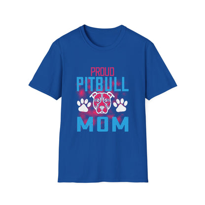 Mother's Day Unisex T-Shirt - Proud Pitbull Mom Design