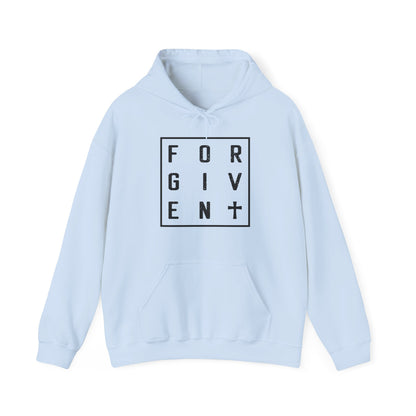 Christian Unisex Hooded Sweatshirt - Forgiven Cross Design