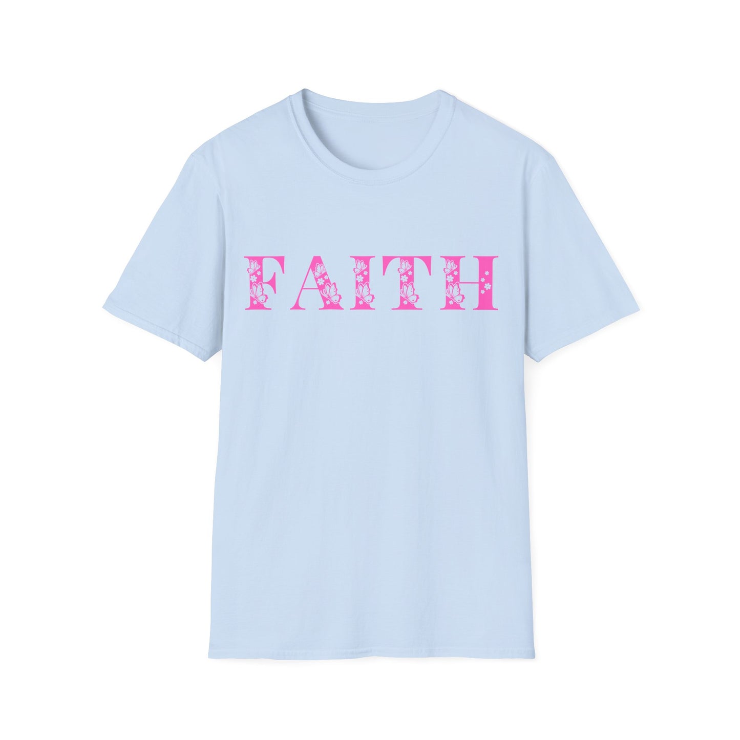 Christian Unisex T-Shirt - Faith Pink Design