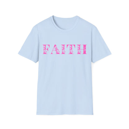 Christian Unisex T-Shirt - Faith Pink Design