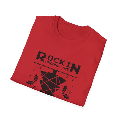 Christmas Unisex T-Shirt - Rockin Around The Upside Down Design