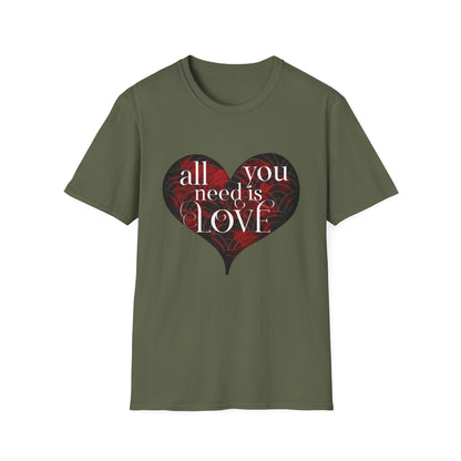 Valentine's Day Unisex T-Shirt - All You Need Is Love Design