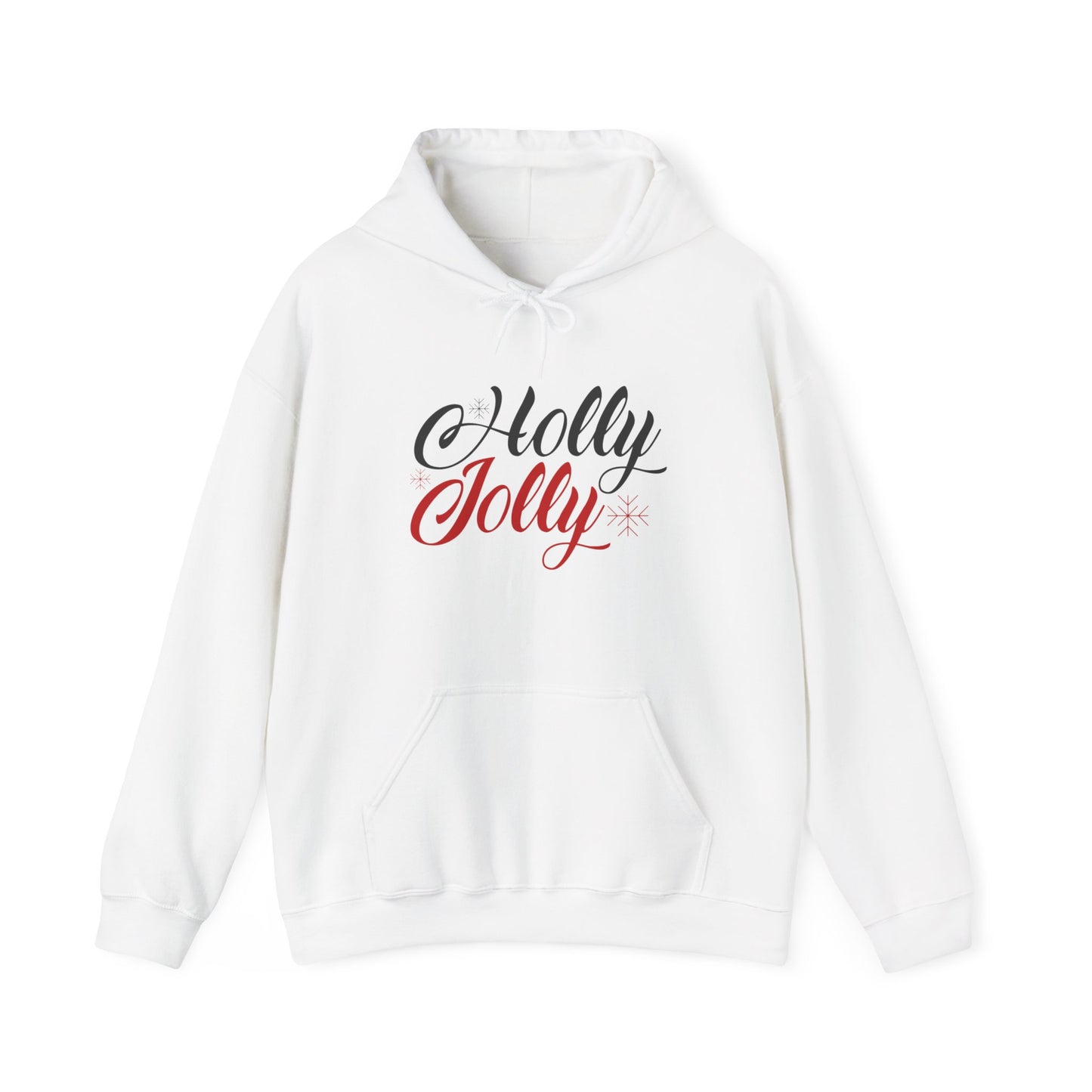 Christmas Unisex Hooded Sweatshirt - Holly Jolly Design