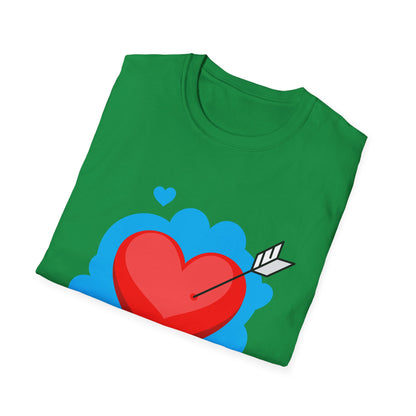 Valentine's Day Unisex T-Shirt - Simple Heart Design