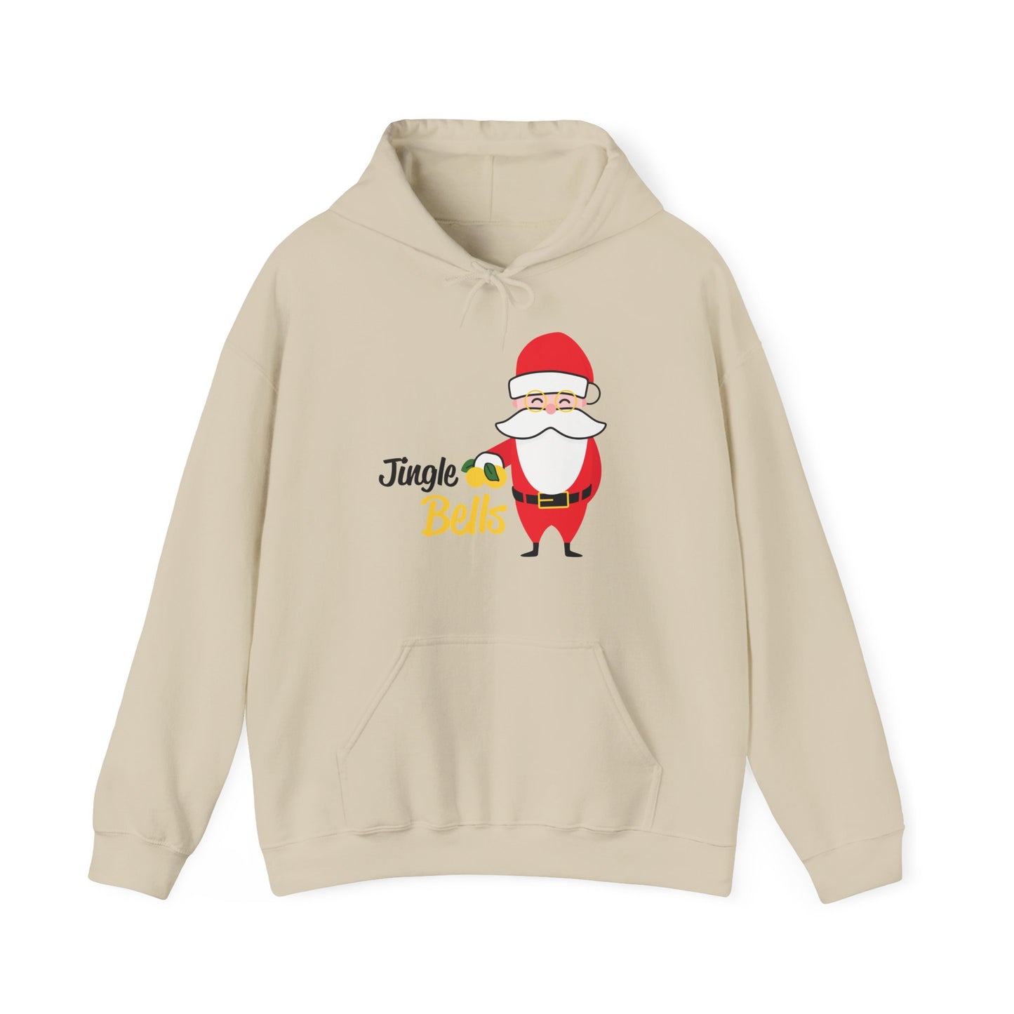 Christmas Unisex Hooded Sweatshirt - Jingle Bells Santa Design