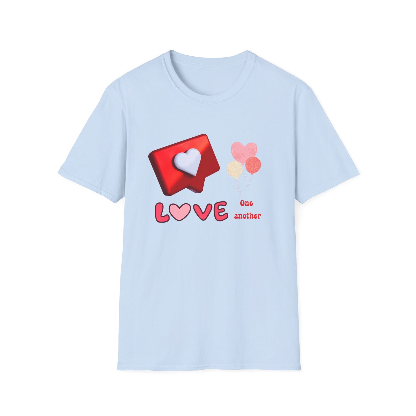 Valentine's Day Unisex T-Shirt - Love One Another Design