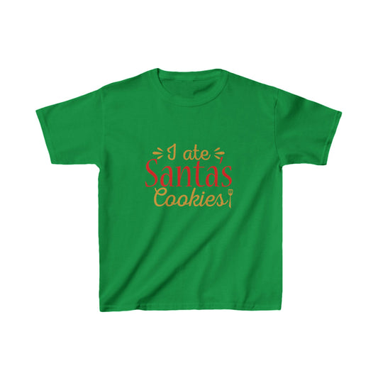 Christmas Unisex Kids T-Shirt - I Ate Santa's Cookies Design