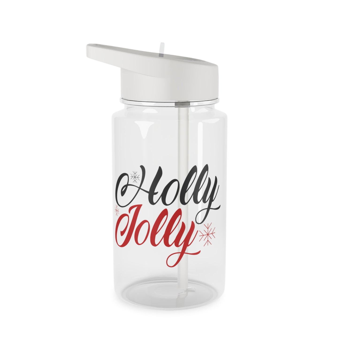 Tritan Water Bottle - Holly Jolly Design